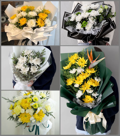 湖北武汉市新洲区双柳街道孙竹村白事花束代送